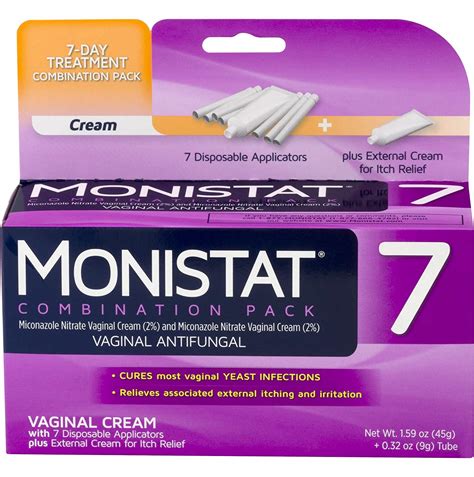 Qoo Monistat Vaginal Antifungal Day Treatment Cream Cure Itch