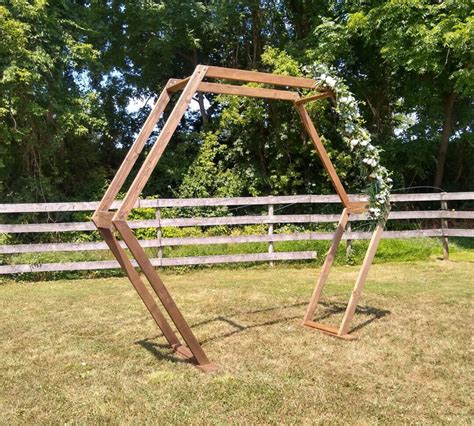 Wooden Geometric Wedding Arch A To Z Event Rentals Llc