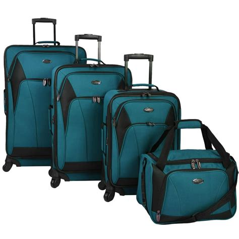 Us Traveler Saratoga 4 Piece Spinner Luggage Set