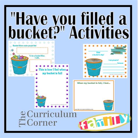 Have You Filled A Bucket Activities For Preschool And Kindergarten