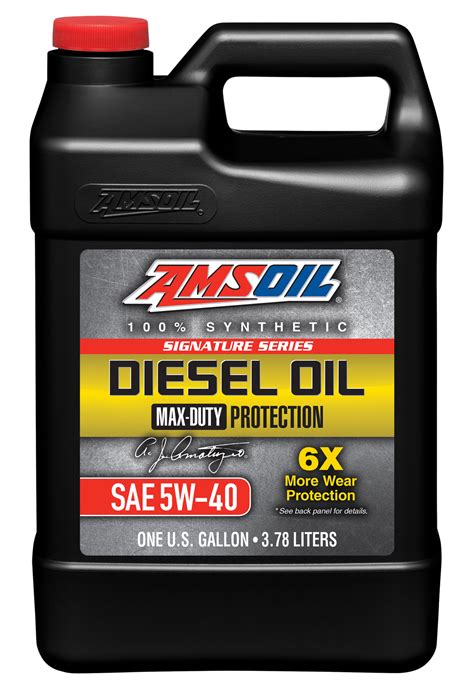 What is in motor oil? AMSOIL Signature Series Max-Duty Synthetic Diesel Oil 5W-40