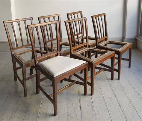 Set Of Six George Iii Mahogany Dining Chairs Howe London
