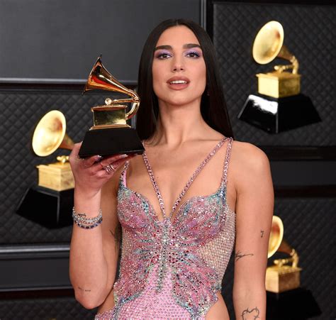 Dua Lipa Gorgeous In A Sexy Dress At Rd Annual Grammy Awards In Los
