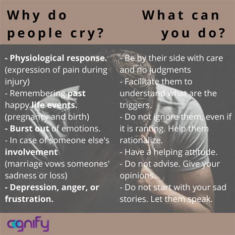 Why Do People Cry Cognify