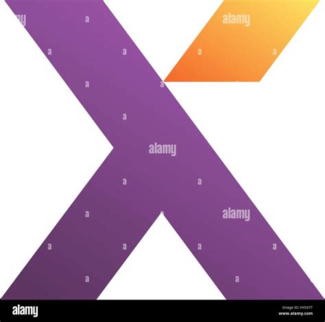 Letter X Symbol Design Illustration Creative Concept Stock Vector