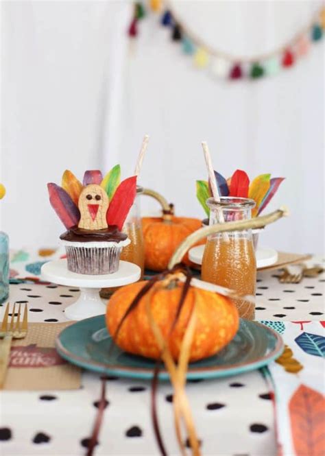 Colorful Thanksgiving Kids Table Ideas Celebrations At Home