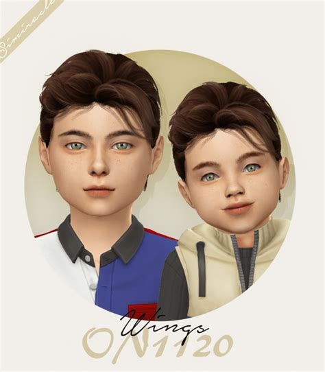 Wings On1120 Hair For Kids And Toddlers At Simiracle Sims 4 Updates