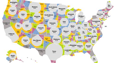 Mapping Migration In The United States Published 2014 Map