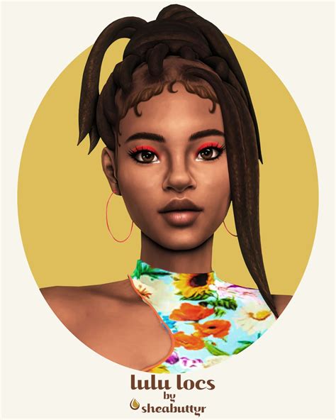 Lulu Locs Bgc Not Hat Compatible Maxis 24 Swatches Dont Re Upload