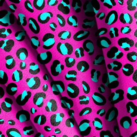 Neon Cheetah Print Seamless Pattern Animal Print Hot Pink Etsy In
