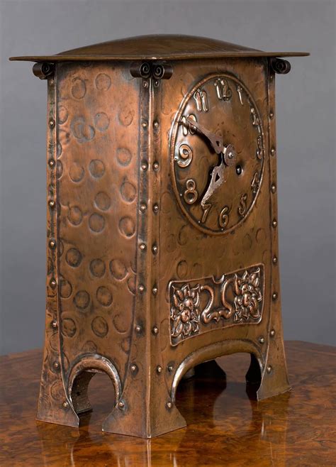 Arts and Crafts Copper Mantel Clock, circa 1890 For Sale at 1stdibs ...