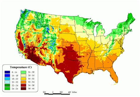 Average High Temperature Map Of The Us In March Whatsanswer