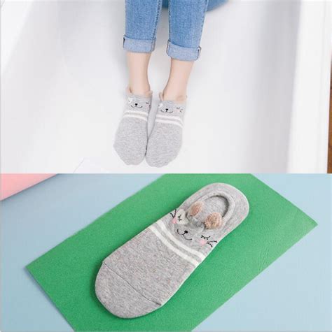 Women Socks Cute Kawaii Cotton Soft Sock 3d Cartoon Ankle Women Casual Shop New Look