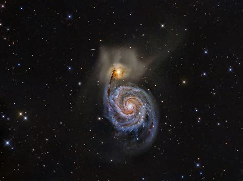 The Whirlpool Galaxy M51 Picture Of The Day Flickr