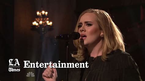 Adele On Snl And Her Hello Gets A Spoof Los Angeles Times Youtube
