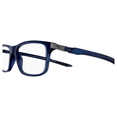 puma pu0362o 002 blue eyeglasses man
