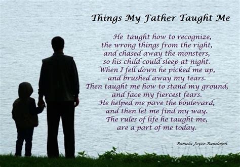 Things My Father Told Me Poem Fatherjulllg