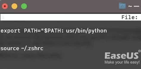 How To Fix Zsh Command Not Found Python On Mac EaseUS