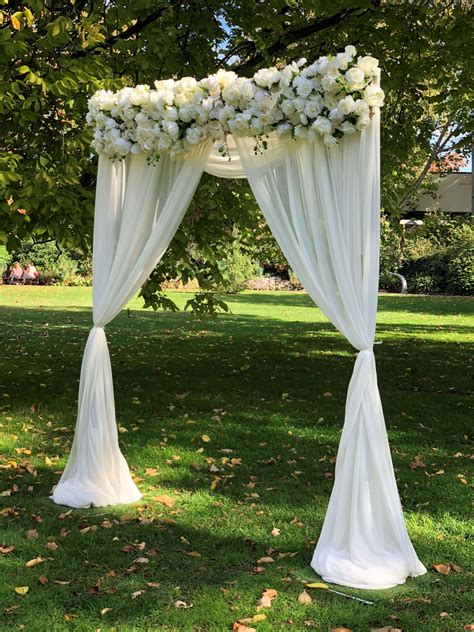 Arch With Curtain Draping Weddings Of Distinction