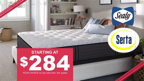 Serta and sealy are two popular u.s. Sealy and Serta Mattresses Starting at $284 this Black ...