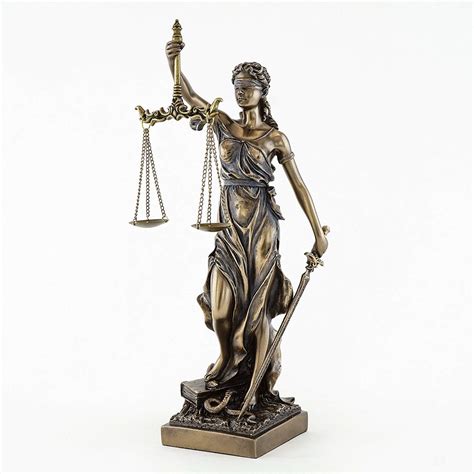 The greek goddesses covered everything from fertility to death and from poetry to war. 12.5" Blind Folded Lady Justice Statue in Cold Cast Bronze ...