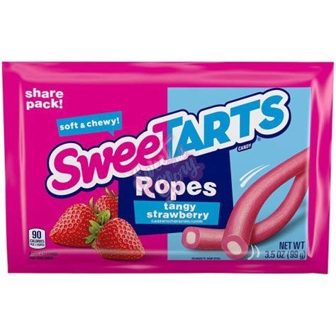 Sweet And Glory Sweetarts Chewy Ropes Tangy Strawberry Share Size 99g Inner