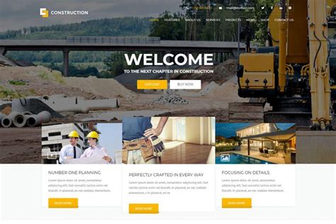 Best Construction Website Templates Edition RadiusTheme Construction Website