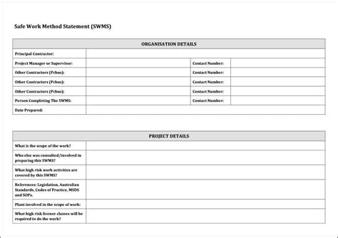 WHS Action Plan Template Create Your WHS Action Plan