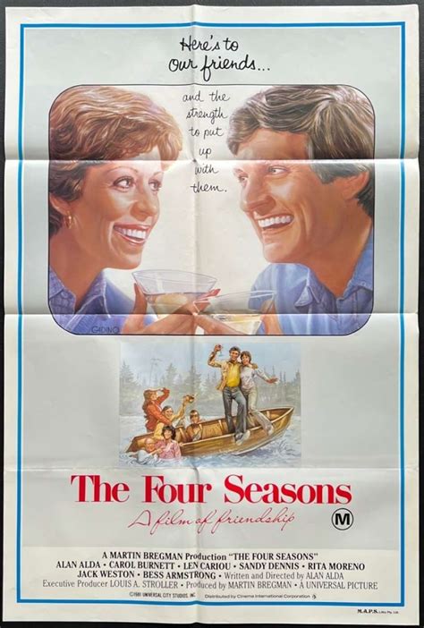 All About Movies The Four Seasons Poster Original One Sheet 1981 Alan