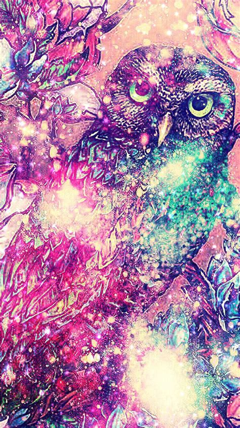 Night Owl Galaxy Wallpaperlockscreen Girly Cute