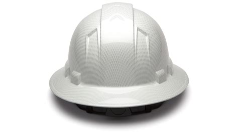Buy Ridgeline Shiny White Graphite Safety Hard Hat