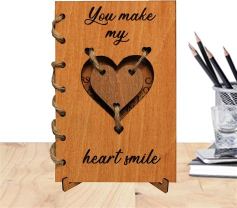 Valentine S Day Cards Wood Anniversary Cards Wedding Wooden Romantic Greeting Card Beautiful