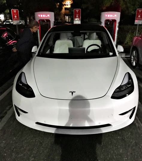 Intelligent design maximizes interior space to comfortably fit five adults and all of their gear. Tesla Model 3 with white interior option spotted ahead of ...