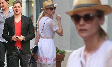 Diane Kruger Narrowly Misses Bumping Into Michael Bublé At The Grove