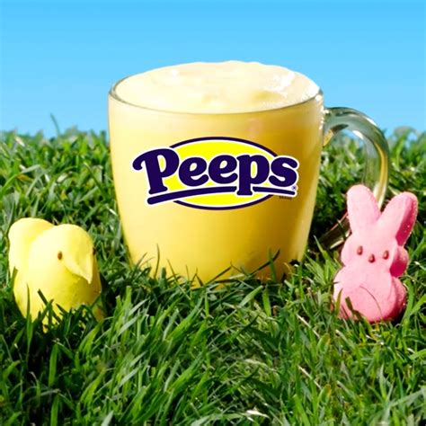 7 eleven has a new peeps marshmallow latte for the sweetest sip this spring