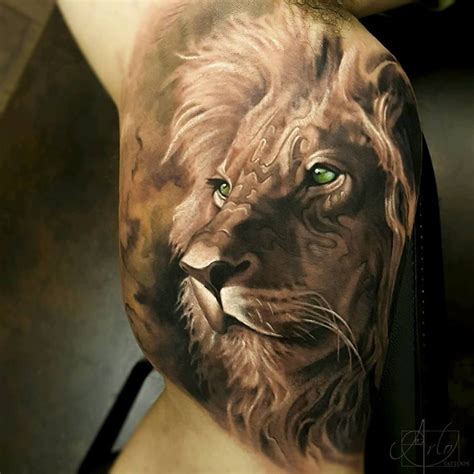 Https://techalive.net/tattoo/3d Lion Face Tattoo Designs