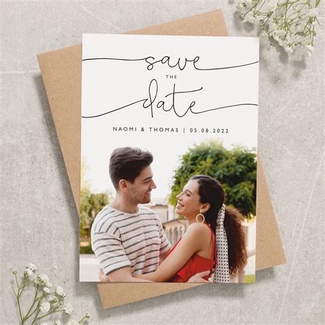 Save The Dates Save The Dates Postcard Simple Save The Date Etsy In