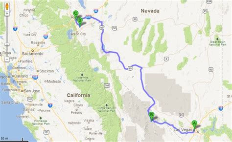 Reno To Las Vegas Map Time Zones Map