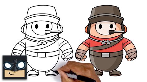 How To Draw Scout Fall Guys