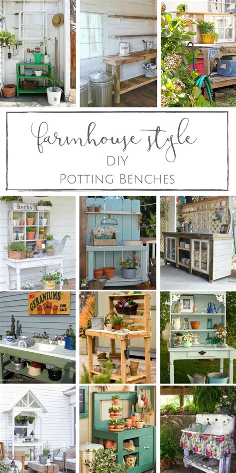 12 Diy Potting Benches With Farmhouse Style Making It In