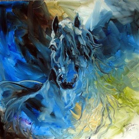 Blue Ghost Friesian By Marcia Baldwin Horse Artwork