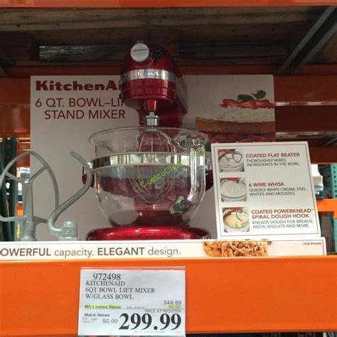 Great savings & free delivery / collection on many items. KitchenAid 6-Qt 600 Design Series Mixer with Glass Bowl ...