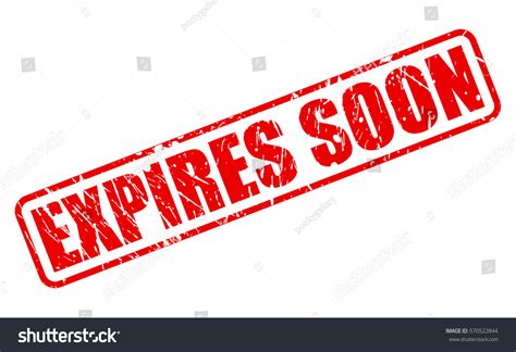 Expires Soon Red Stamp Text On 스톡 벡터로열티 프리 570522844 Shutterstock