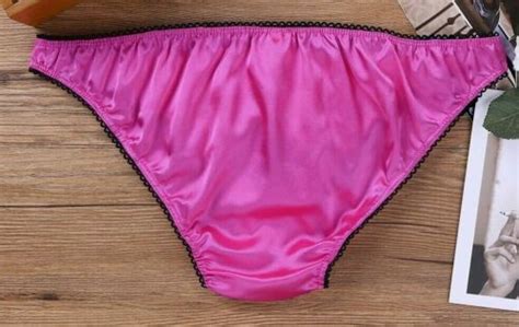 hot pink ~ sissy satin panty ~ super cute panties with open front ~ amazing feel ebay