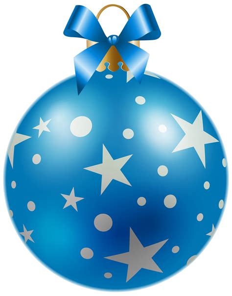 Christmas Blue Ball With Stars Png Clipart Image Gallery Yopriceville