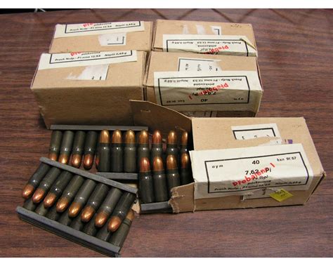 762 X 25 Tokarev Ammunition W Strippers 200 Rds