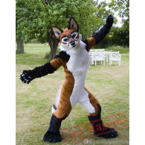 custom fox wolf fursuit mascot costumess halloween performance costume