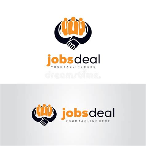 Job Deal Logo Design Template Stock Vector Illustration Of Office