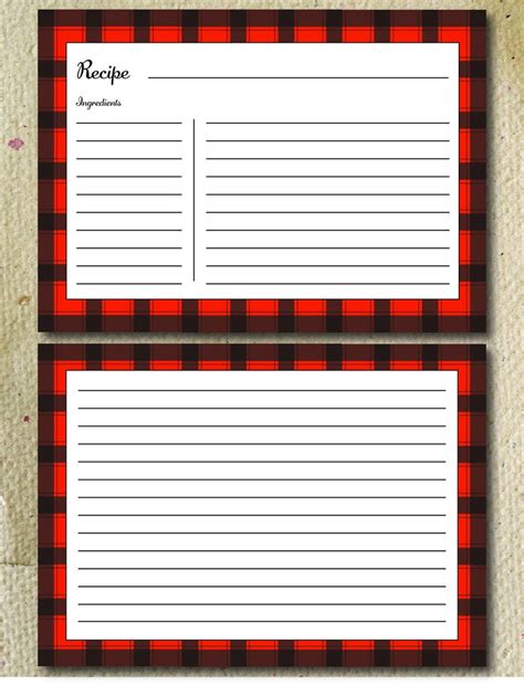 Here's what you will need to start curating your diy cookbook. 5x7 Downloadable Recipe Card | Recipe cards, Printing double sided, Cards