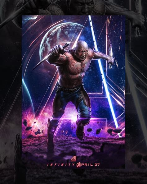 Drax Infinity War Poster By Me Ajdesigns0220 Marvelstudios